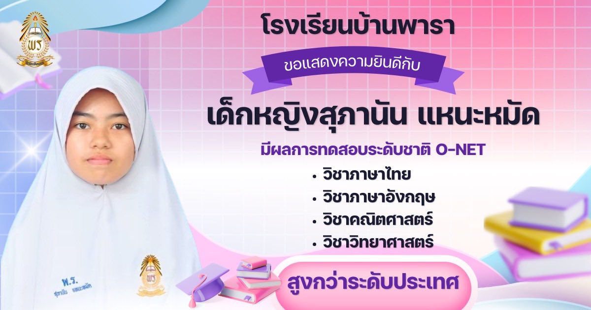 ผลการทดสอบทางการศึกษาระดับชาติขั้นพื้นฐาน (O-NET) ปีการศึกษา 2568