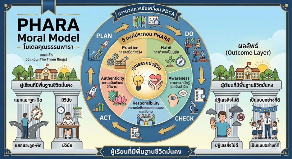 โรงเรียนบ้านพารา น้อมนำพระบรมราโชบาย ร.10 จัดการศึกษาเชิงรุก ปลูกฝังคุณธรรม พัฒนาทักษะอาชีพ และสร้างพลเมืองดีให้แก่ชาติบ้านเมือง ด้วยรูปแบบ 